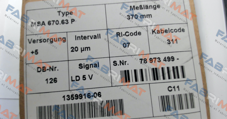Rsf Elektronik-MSA670.63 P 370 10 07 LD RSF ID 1359916-06 price
