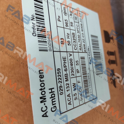 AC Motoren-ACA 132 MB 6/PHE (Design: IM B3) price