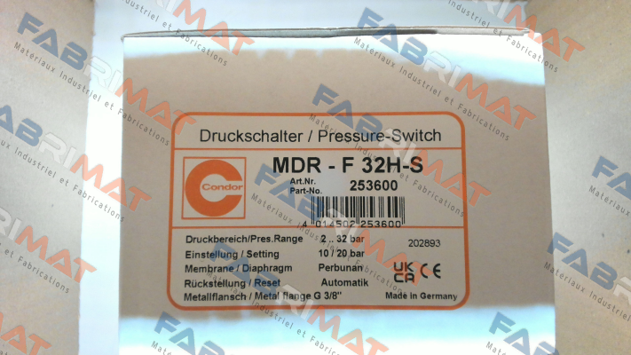 Condor-P/N: 253600, Type: MDR-F 32H-S price