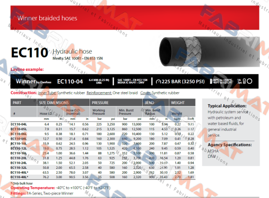 Aeroquip-EC110-16 price
