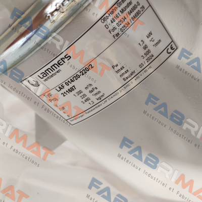 Lammers-LAF 014/20-220/2-IE3 460V/60Hz price
