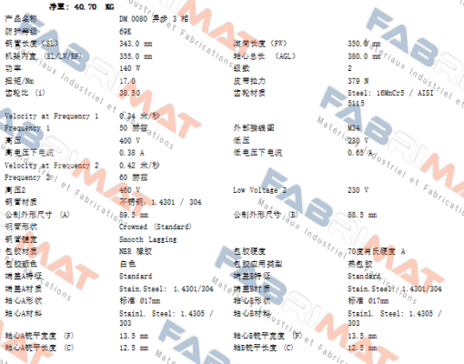 Interroll-DM0080 140W price