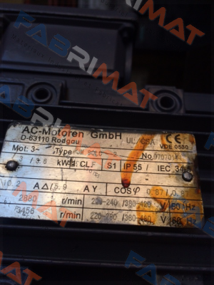 AC Motoren-Type: JM 90LC 2, obsolete, replacement PDM-2-B3-3-100L-A-Z1UL (brand ATG) (check type of construction)  price