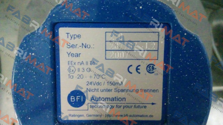 BFI AUTOMATION-Part.-No.S 507H (Type 2.0 ) price