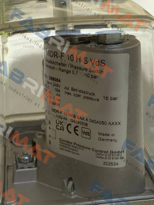 Condor-P/N: 259084, Type: MDR-F 10H-S VdS price