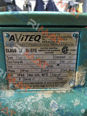 Aviteq-FUVD5,4X-A1.1 220-277/380-480V 60HZ  price