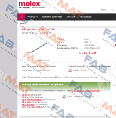 Molex-1R3004A20A1201 price