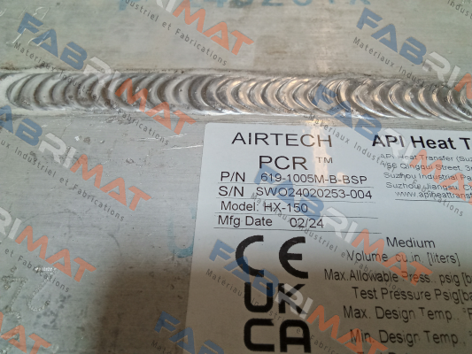 API Airtech-PCR 619-1005 M-BSP price