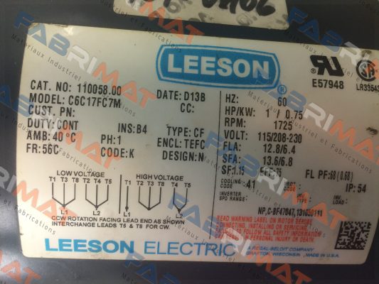 Leeson-110058.00 price