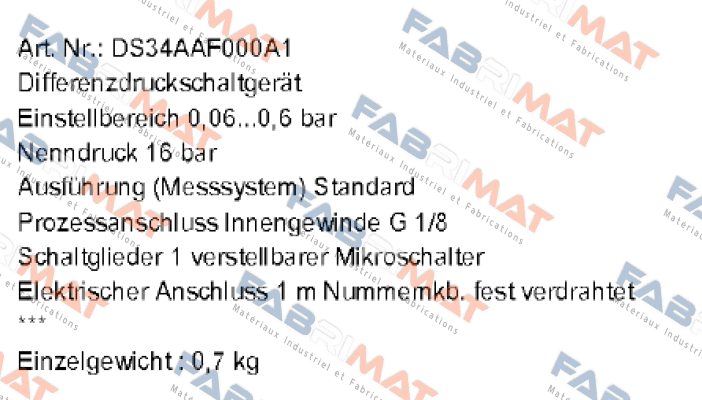 Fischer-DS34AAF000A1 price