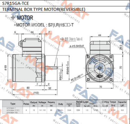 Spg Motor-S7R15GA-TCE price