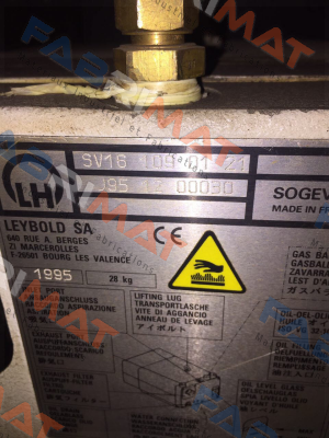 Leybold-SV16 109 01 21 price