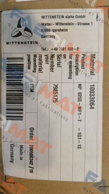 Wittenstein-NP025S-MF1-7-1G1-1S price