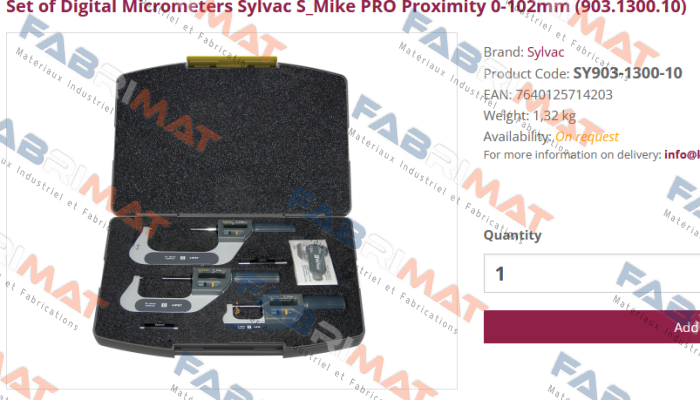 Sylvac-SY903-1300-10 price