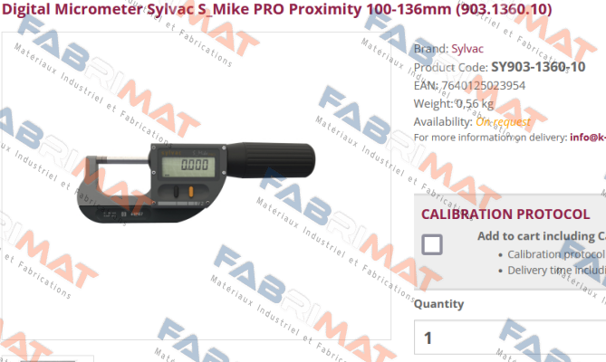 Sylvac-SY903-1360-10 price