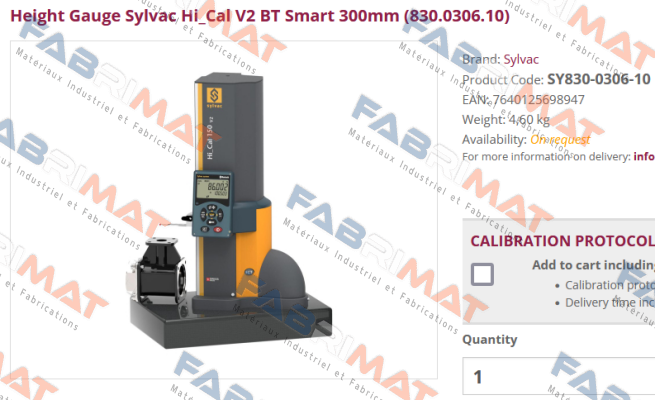 Sylvac-SY830-0306-10 price