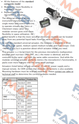 Valco-UMTA-2CSF16MWE / 724UMTA2CSF16MWE price