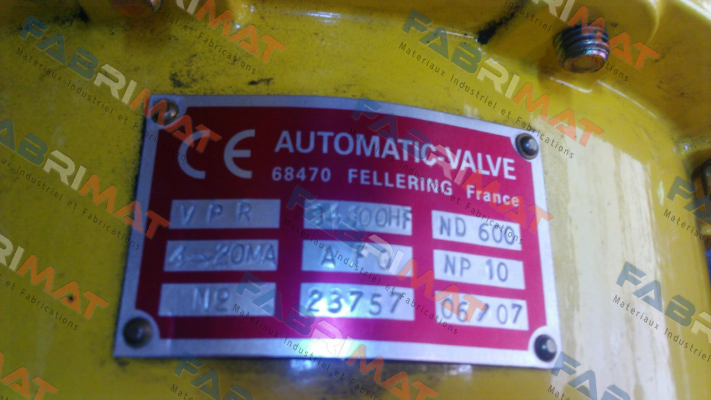 Automatic Valve-Control valve VPR 34100 HF - DN600 PN10  price
