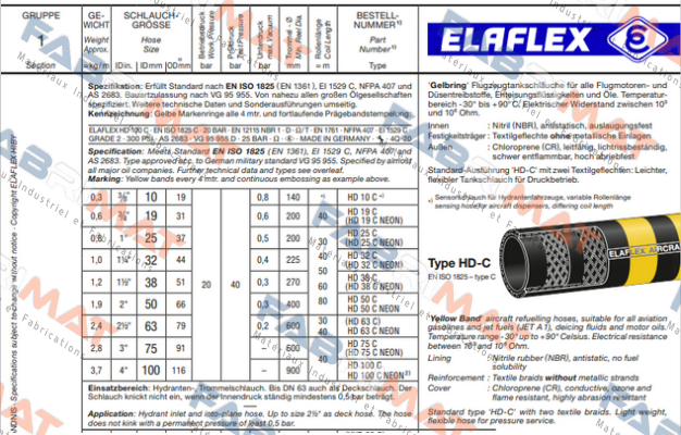 Elaflex-HD 50 C (26 m) price