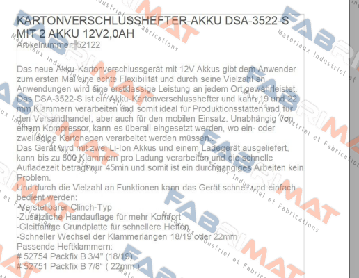 Bostitch-DSA-3522-S MIT 2 AKKU 12V2,0AH price