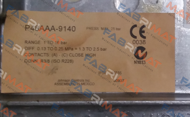 Johnson Controls-P48AAA-9140 (284.2264) price