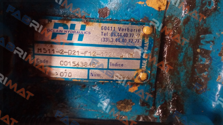 Poclain-ERSATZTEILE FÜR MS11-2-D21-F12-1720-J000  price