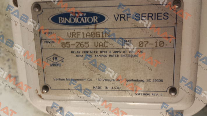 Bindicator-VRF1A0G1N   obsolete replaced by VRFII-SG-N  price