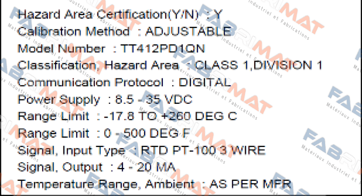 Minco-TT412PD1QN  price