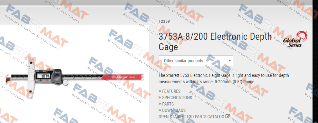 Starrett-3753A-8/200 price