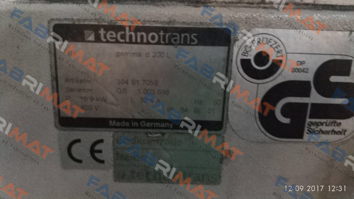 Technotrans-gamma d 200 L  price