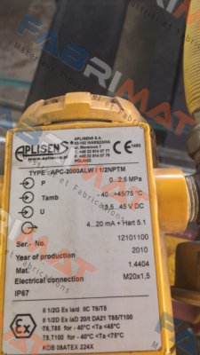 Aplisens-APC2000ALW/Exd/ 0 -2,5MPa/1 /2 " NPT  price