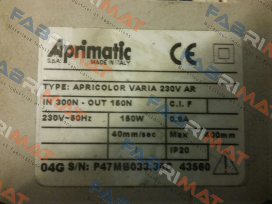 Aprimatic-43503/023 price