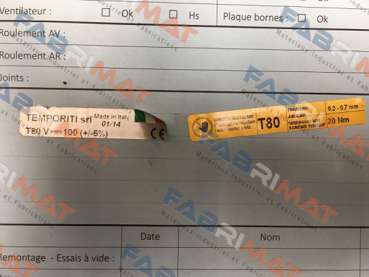 Temporiti s.r.l.-Typ Temporiti T 80  price