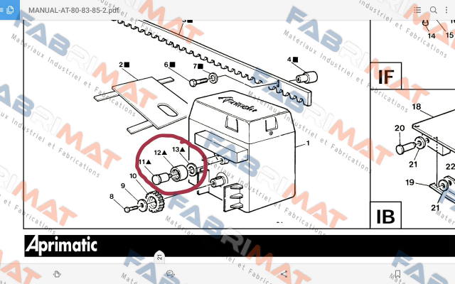 Aprimatic-Counter roll for Aprimatic AT80 Z16  price