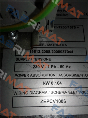 Aertesi-2607931 , type Zefiro 1575  price