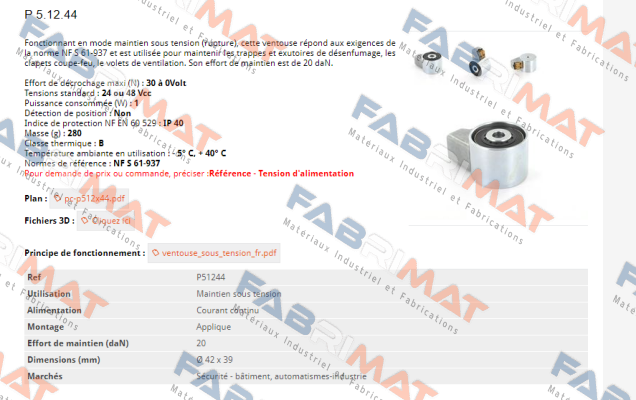 Mecalectro-P- 5 12 D 44  price