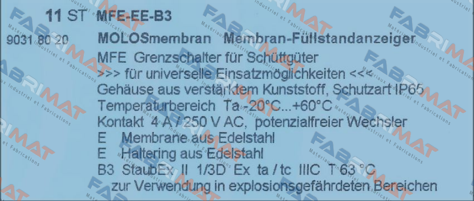 Mollet-MFE-EE-B3 price