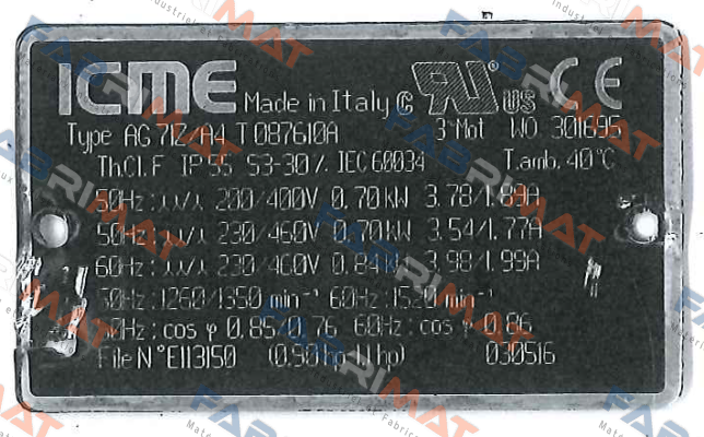 Icme Motor-AG 71Z/A4 T 0876110A  price