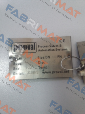 Proval-Type: V705  Serial:1303160 B DN350  price