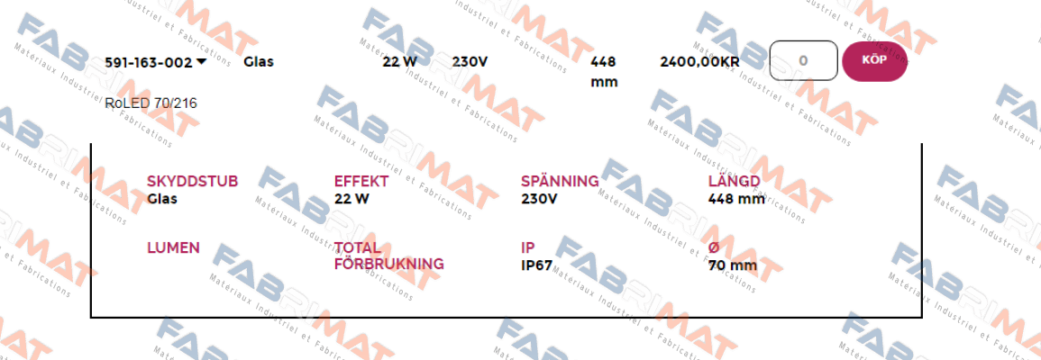 Techmalux-591-163-002  price