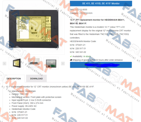 TSUBIS-LCD12-0035 - obsolete, replaced by - LCD12-0035c  price