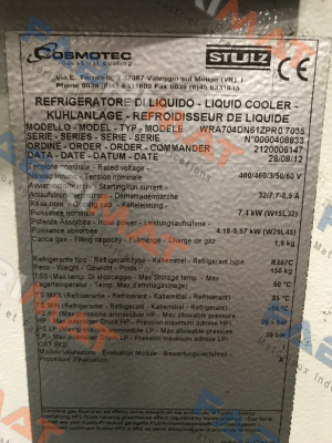 Cosmotec (brand of Stulz)-WRA704DN61ZPR07035  price