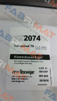 Texwipe-TX2074 (pack 6000 pcs)  price