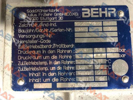 Behr-26 057 10 002  price