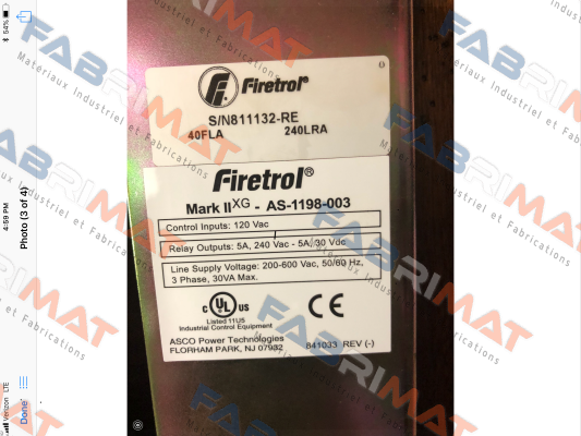 Firetrol-AS-1198-003 MARK II XG price