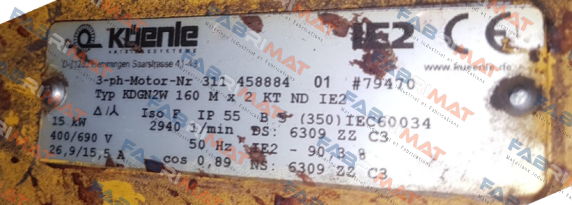 Küenle-Type:KDGN2W 160 M x 2 KT ND IE2 price