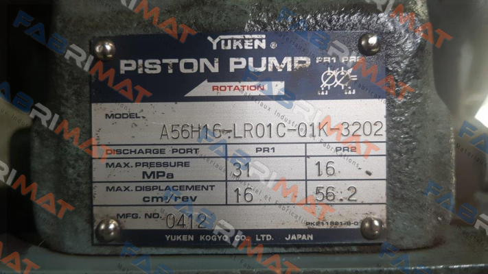 Yuken-A56H16-LR01C-01K-3202 old code - new code A56H16-LR01C-01K-3203 price