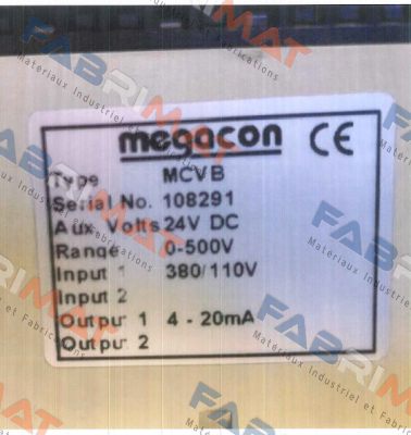 Megacon-Serial No. 108291 price