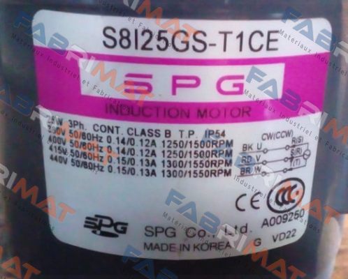 Spg Motor-S8I25GS-T1CE price