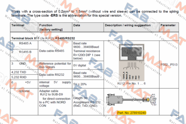 Nord-RJ12/SUB-D SO RS232  price